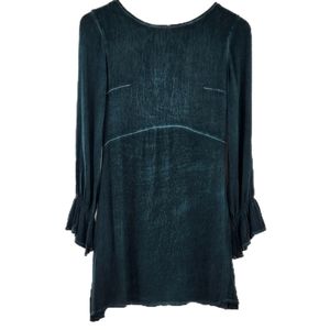 Sea Gypsies by Lost Sister Green Moon Peasant Mini Dress size XSmall